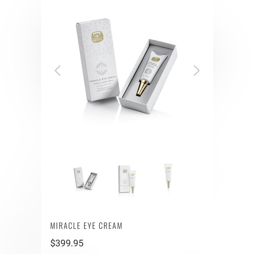 KEDMA, Miracle Eye Cream, 0.84oz.